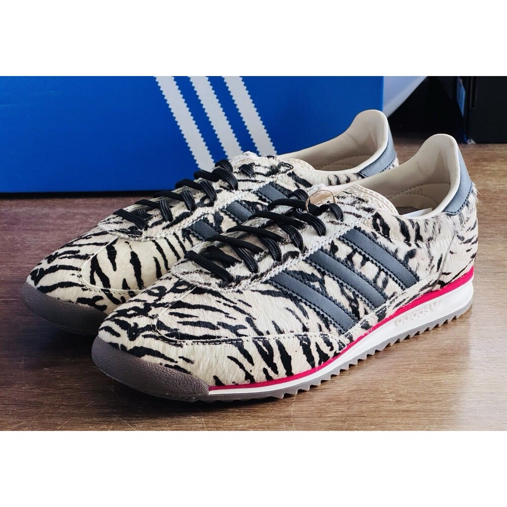 Women’s Size 8 adidas SL 72 OG W Zebra Pony Hair KH8811 Sneakers New In Box